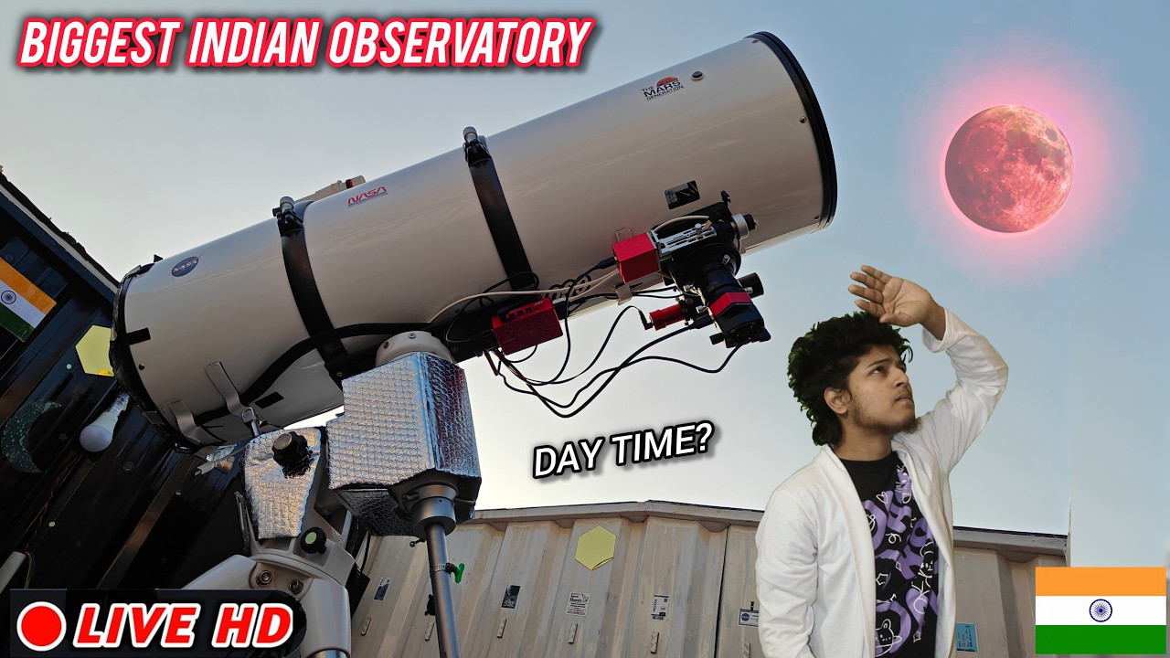 Watch Live Total Lunar Eclipse Blood Moon From Indian Observatory