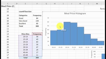 Quantitative Data in Excel: Frequency Distribution and Histogram