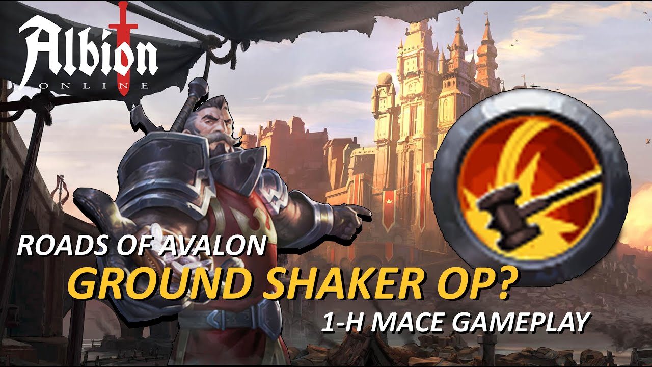 GROUND SHAKER OP? | 150M+ INSANE LOOTS FROM ROADS | 1-H DPS Mace Gameplay | Albion Online
