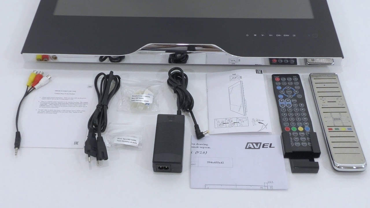 Mini Review with Unpacking Small TV for Kitchen AVEL AVS240K