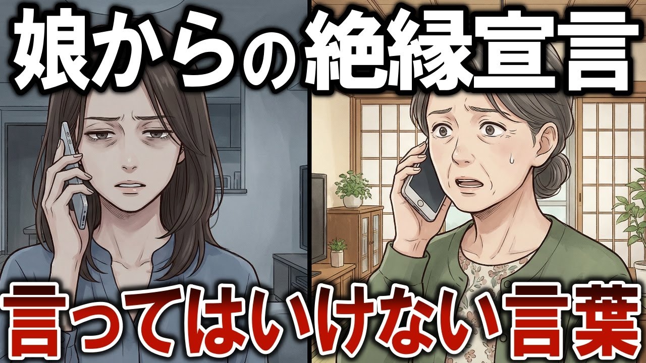 【娘との絶縁】「もう連絡してこないで」晩年に子供と音信不通になる親の特徴【シニア・朗読・娘】
