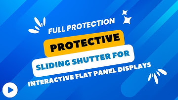 PROMARK PROTECTIVE SLIDING SHUTTER FOR INTERACTIVE FLAT PANELS/DIGITAL SMART BOARDS