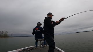 Fishing Sam Rayburn in Texas with Fishing Guide Brian Branum featuring outdoor writer Brad Wiegmann