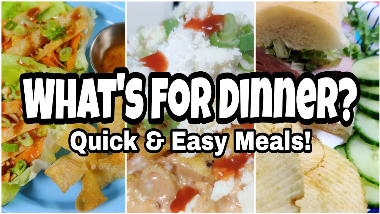 EASY WEEKNIGHT MEALS | What's For Dinner? | ASIAN LETTUCE WRAPS | Easy ...