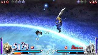 [PSP] DISSIDIA FINAL FANTASY 012 - Limit Omnislash Full - Cloud Strife vs Sephiroth