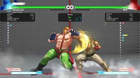 Ryu Proximity Block OS V-Skill against Alex