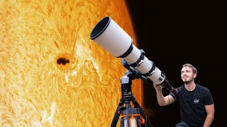 I pointed my telescope at the sun (don't try at home)