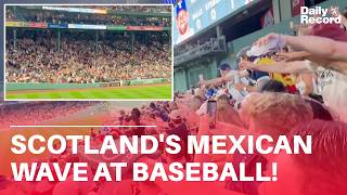 No Scotland, No Party! Tartan Army start Mexican wave at Boston Red Sox game