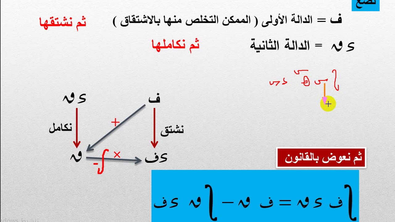 التكامل بالتجزئة