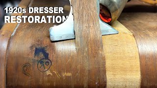: The WORST veneer I've ever worked on... Furniture Restoration