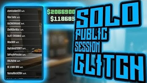 HOW TO GET INTO A SOLO PUBLIC LOBBY IN GTA 5 ONLINE