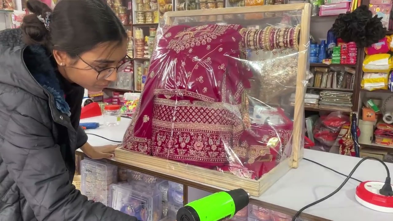 Bridal Lehenga Packing Idea At Home❤️|| lehanga, Bangles&Footwear packing Idea|| 