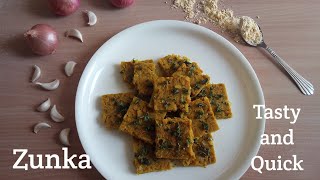 Zunka recipe|Maharastrian food recipe|झुणका रेसीपी|pithla recipe|Besan Curry recipe|Saisha's Kitchen