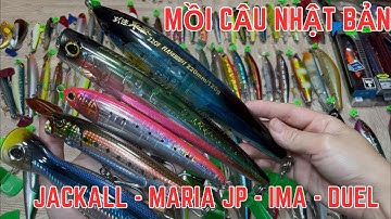 Mồi Câu Nhật: Lure Lóc Chẽm, Popping, Câu Cá Thu, Cá ngừ, Jackall, Maria, Flashboost  - Video 1132