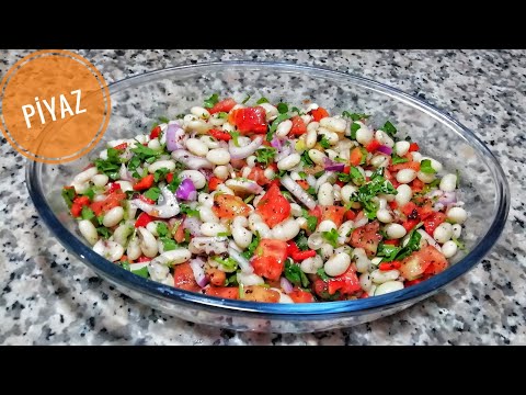 PİYAZ TARİFİ  / KURU FASULYE SALATASI  / KLASİK PİYAZ YAPIMI