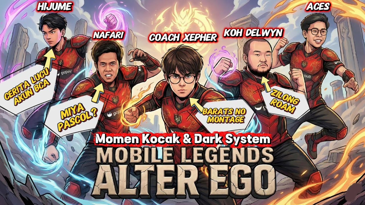 Hijume & 4 Dark System⁉️ Mabar ML Sama Head All Divisi AE King Aces 