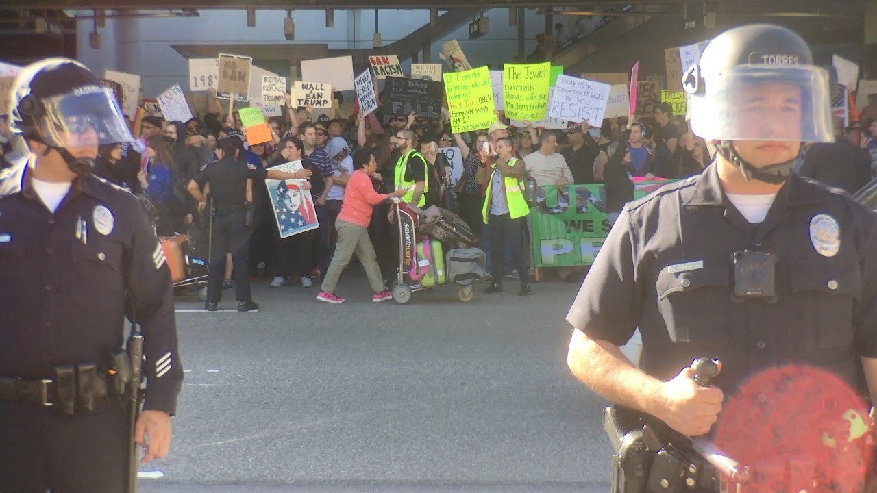LAX Protest YouTube
