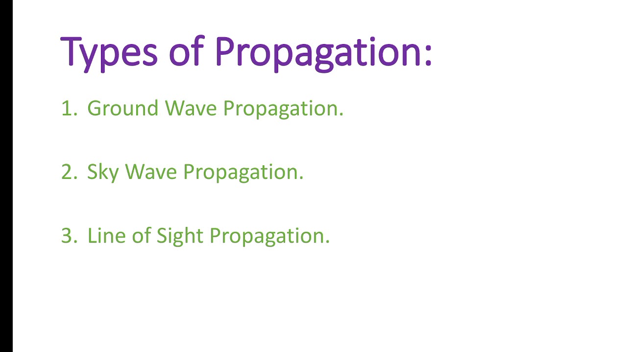 3.5 groundwave, skywave, line of sight propagation - YouTube