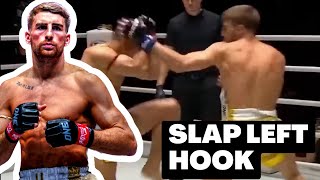 SLAP LEFT HOOK - Fight Like Jonathan Haggerty -Fight Breakdown & Analysis