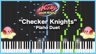 Kirby Air Ride: Checker Knights | PIANO DUET [Synthesia]