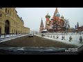 Driving in real time - Moscow City Center and the Kremlin in Winter 1440p
