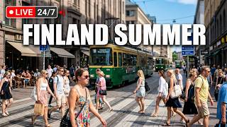 Helsinki Summer Walk Helsinki Finland in 4K Walking Tour Slow TV Pre-Recorded Loop