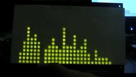 Judith B. Audio Spectrum Analyzer with 32x16 bi-color LED matrix from Sure Electronics
