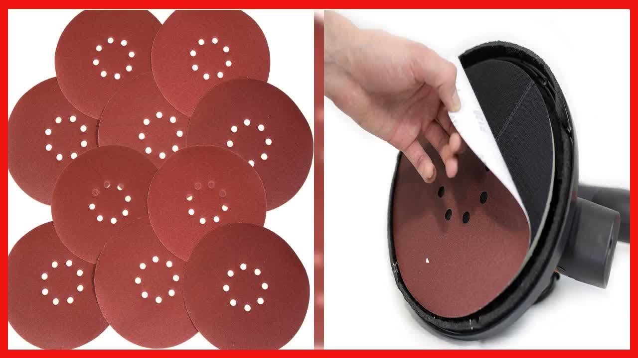 WEN 6369SP120 120-Grit Hook and Loop 9-Inch Drywall Sander Sandpaper ...