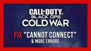Fix Cannot Connect To Online Services Black Ops Cold War Youtube