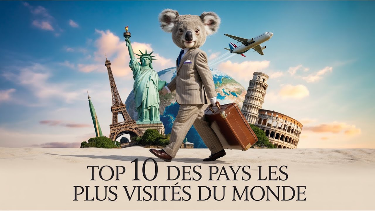 TOP 10 DES PAYS LES PLUS VISITES AU MONDE 🌍 | Destinations de Rêve & Statistiques Tourisme | Koapala