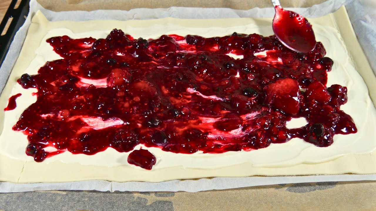 У вас есть слоеное тесто? Очень вкусный рецепт за 7 минут!