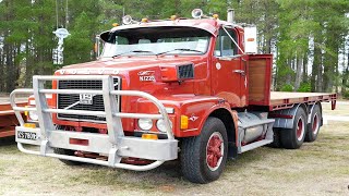 1983 Volvo N1223 Flatbed Truck at the New Zealand Vintage Machinery Club