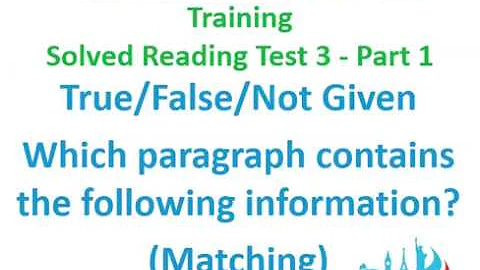 Cambridge13 IELTS  General Reading test 3 part 1 TRUE FALSE NOT GIVEN MATCHING INFORMATION - DayDayNews