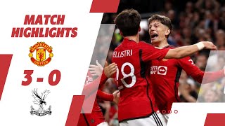 Manchester united vs Crystal palace highlights 3-0 | EFL #manchesterunited #crystalpalace