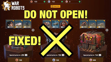 FIXED! Special Delivery BUG! Do NOT open Silver-Coin Event Chest Now | War Robots Scavengers Rising