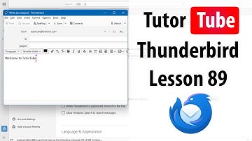 Thunderbird - Lesson 89 - View as HTML or Plain Text