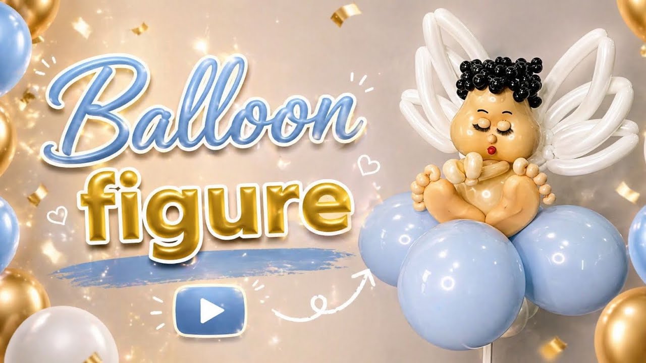 Blessing Babies Japan 【Balloon Angel】 Balloon angel. Step by step tutorial - YouTube