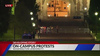 Police presence at Washington University follows apparent protest