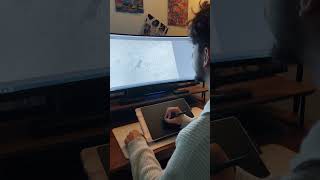 Screen or tablet — your choice.  #illustration #drawing #tablet  #digitalpainting #huion