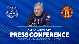 EVERTON V MANCHESTER UNITED LIVE PRESS CONFERENCE