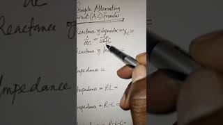 Simple A.C Circuit Formulas #short #accircuit