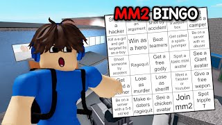 I TRIED MM2 BINGO..