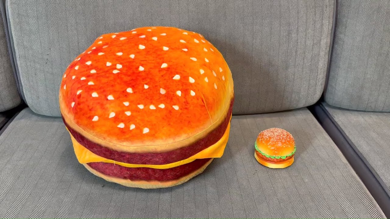 Big Hamburger Plush Unboxing 2025