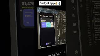 Budget tracker app ui #appdevelopment #coding #tech #freelance #javascript #fypシ #shorts #trending