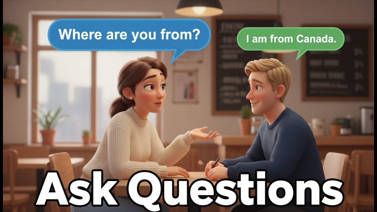 Ask Questions in English | Easy Conversation Practice | Beginner English (A1–A2)