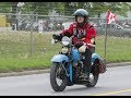 Harley 1937 UL Flathead Running red lights Highway of Heroes Memorial Biker Ride June 1, 2019