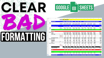 How to Clear Formatting in Google Sheets