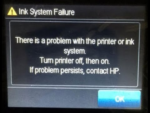 How to Fix the HP Ink System Failure!