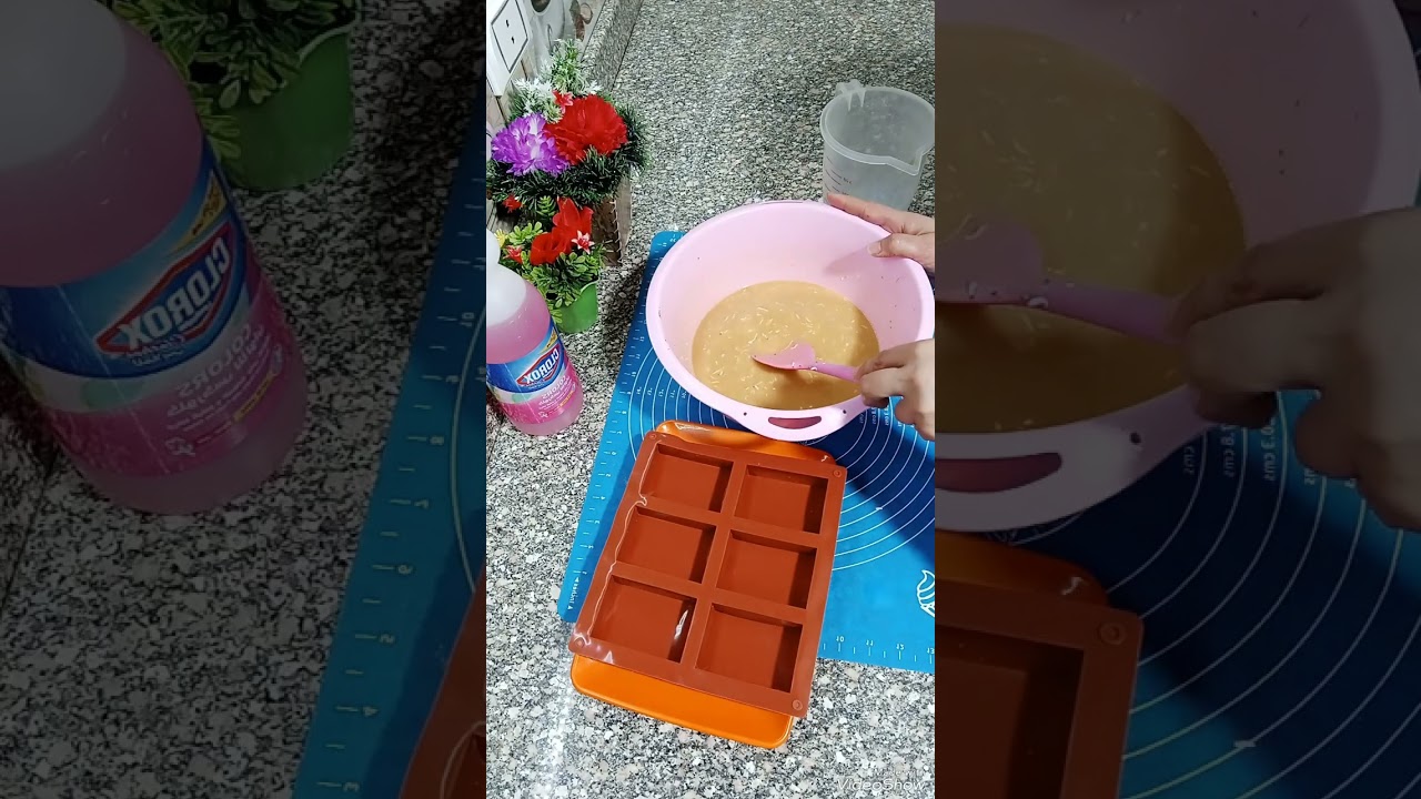 ب كوبايه زيت محروق هتعملي أحلي صابون ب الكركديه والقرنفل رغوه عاليه وممتازه