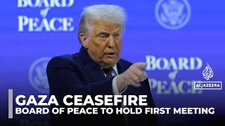 Trump to host first Gaza peace board meeting Thursday with $5bn pledged
